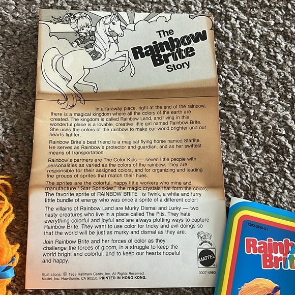 1983 RARE VINTAGE - Rainbow Brite, Twink Sprite and Starlite Horse - Picture 3 of 9